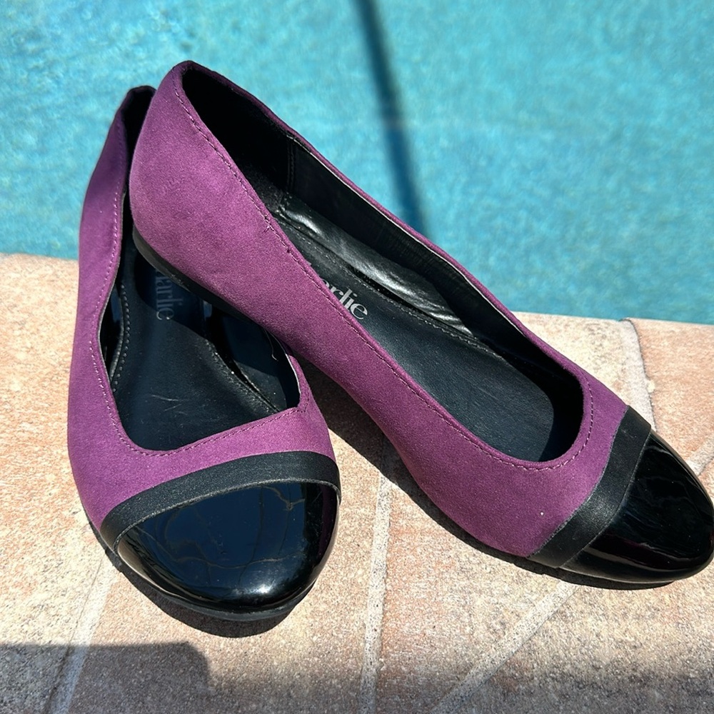 Charming Charlie Ballerina Flat Plum Color Size 6